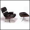 Charles Eames Lounge-Chair and Ottoman Hocker